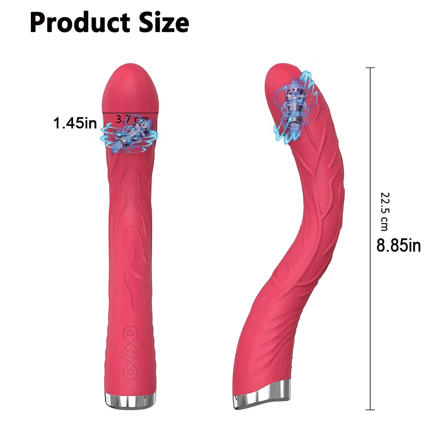 Powerful Long Vibrator Realistic Dildo AV Stick G Spot Nipple Massage Vagina Clitoris Stimulator Masturbator Sex Toys Adult 18