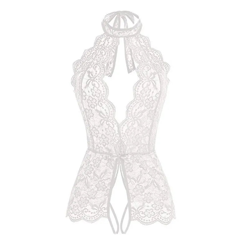 Erotic Lace Teddy Women's Lingerie Bodysuits Push Up Bras Sexy Exotic Clothing Lace Bow Ladies Pajamas Sexy Babydoll Bodysuits