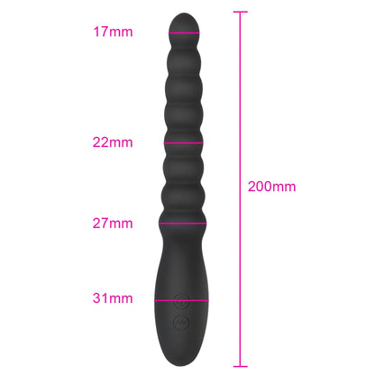 10 Speed Anal Vibrator Anal Beads Prostate Massage Dual Motor Butt Plug Stimulator USB Charge Vibrators Sex Toys For Men Women