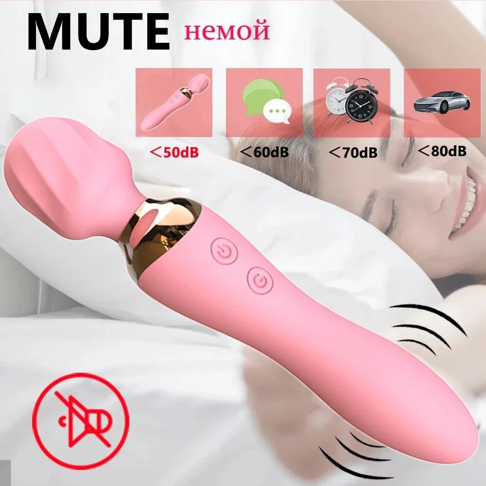 Powerful Vibrator Dildos Wand for Women 10 Modes Clitoris Stimulator G Spot Vagina Massager Female MasturbatorSex Toys Adults 18