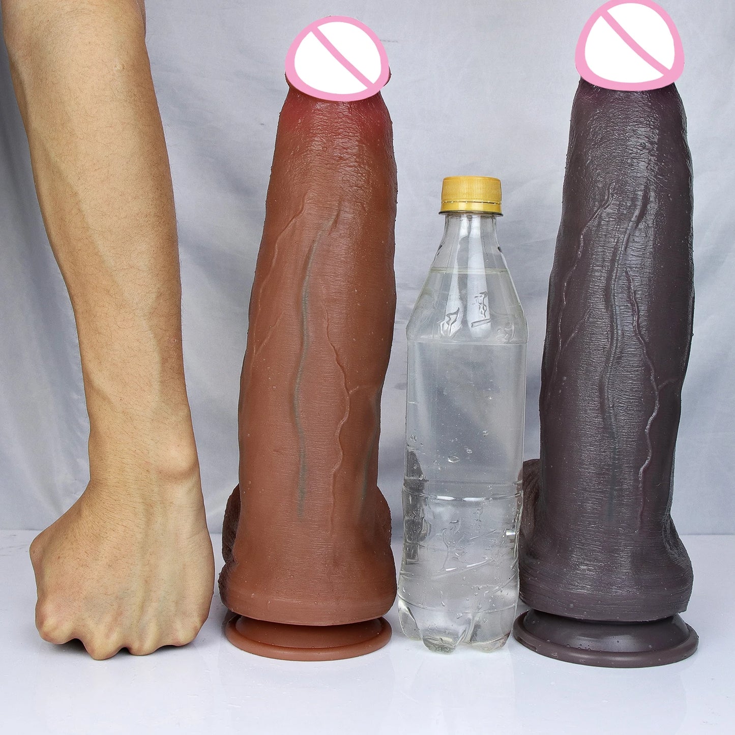 XXL Realistic Soft Huge Glans Long Dildo Silicone Vaginal Masturbators Penis Erotic Toy for Women Suction Cup Thick Real Dick