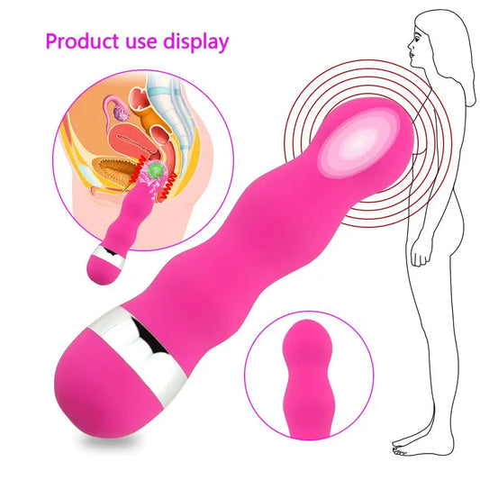 Mini Dildo G Spot Vagina Vibrator For Women Intimate Goods Threaded Av Vibrator Stimulate Butt Plug Anal Erotic Goods Sex Toys