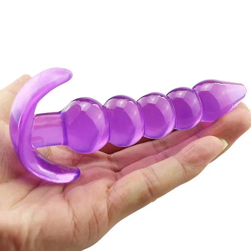 Soft Silicone Anal Plugs Anal Beads Dildo Butt Plug Prostate Massage Unisex Sexy Stopper Adult Sex Toy for Men Women Adult Games