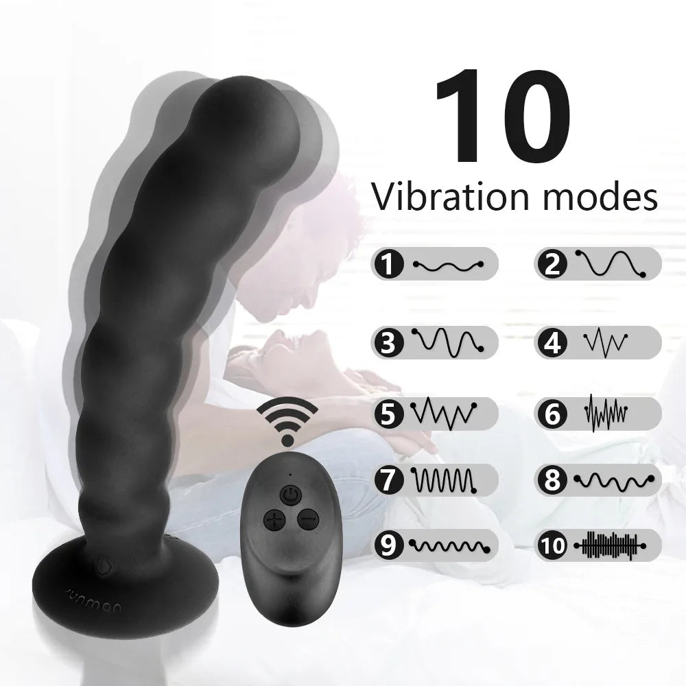 Vibrator Wireless Prostate Massage Stimulator Vibrator Sex Toys Men's Butt Plug Sucker Lagu Lagu Women's Adult SDF Sex Shop