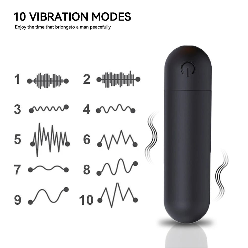 10 Speed Mini Bullet Vibrator Sex Toys for Women Strong Vibration USB Rechargeable G-spot Massager Adult Toys