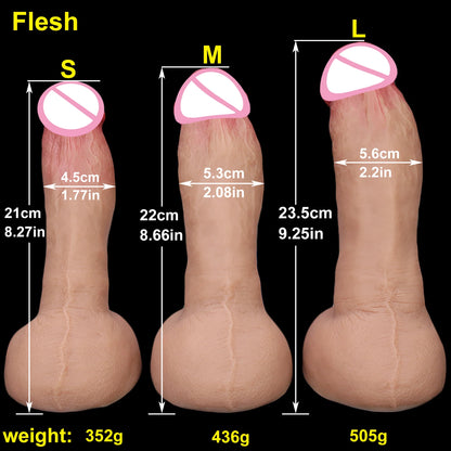 New Skin Feel Realistic Rubber Dildo Lesbian Masturbators Silicone Dick Big Suction Cup Penis Anal Plug Sex Toy for Men Women