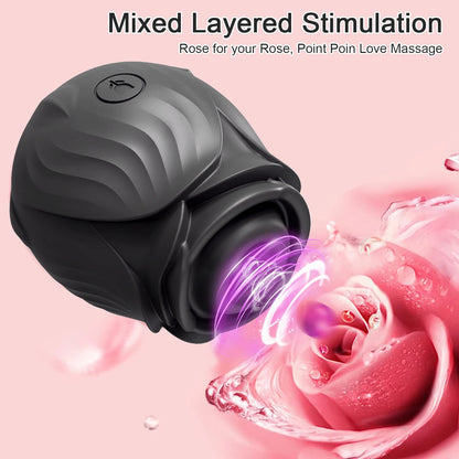 Clitoral Sucking Vibrator Rose-Flower 10 Intense Suction Modes G-spot Stimulator Vaginal Pussy Massager Adults Sex Toy for Women