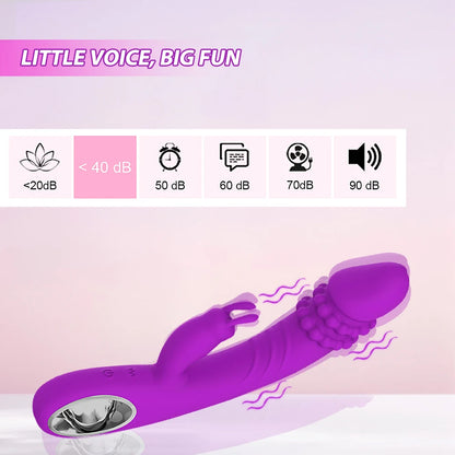 Dildo Rabbit Vibrator for Women Powerful G Spot Vibrators Nipple Clitoris Stimulator Female Sex Toys Adult Goods Masturbator