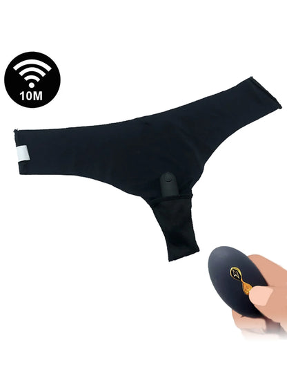 Wearable Mini Bullet Vibrator Panty Female Clitoral Stimulator Remote Control Panties Vibrating Adult Sex Toy for Women Couples