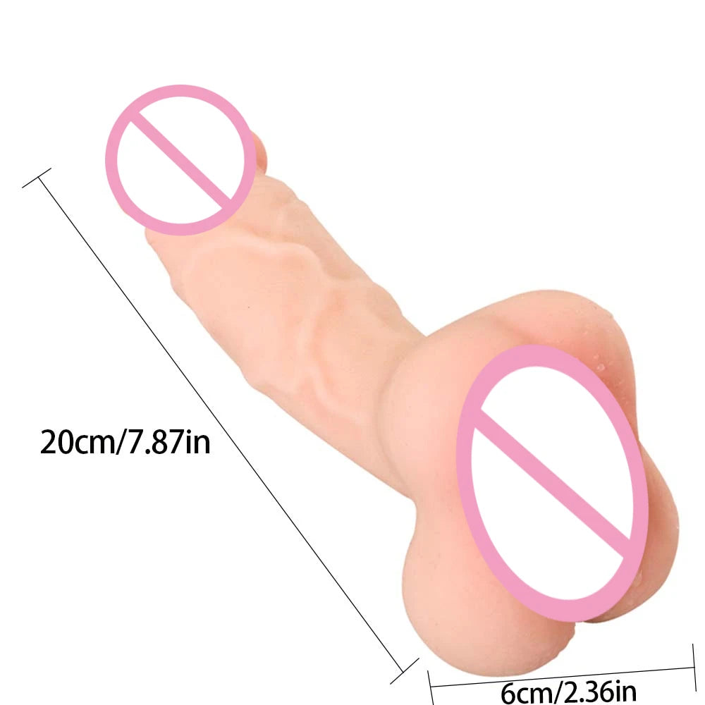 Huge Realistic Dildo Male Masturbators Vagina Anal Pussy Sleeve Penis Enlarger Masturbation Sex Toys for Men Adults Women Gay