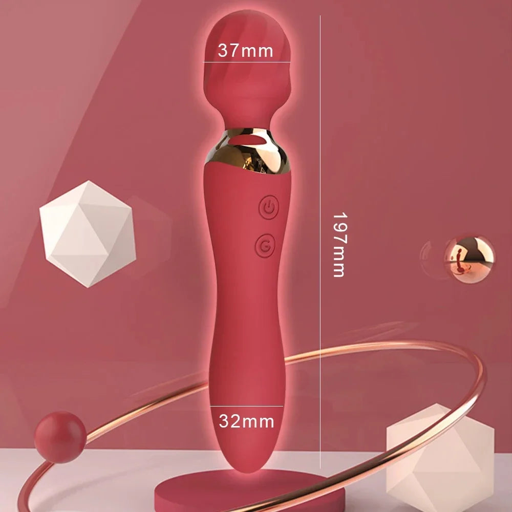 Powerful Vibrator Dildos Wand for Women 10 Modes Clitoris Stimulator G Spot Vagina Massager Female MasturbatorSex Toys Adults 18