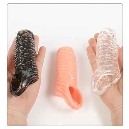 Penis Ring Enlargement Tool Sex Toys for Men Extension Sleeve Cock Ring Adults Products Erotic Couple Sex Shop Penis Extension