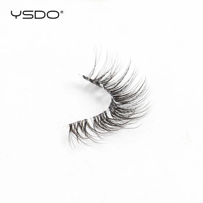 YSDO Natural False Eyelashes 3/6/10 Pairs Wispy Faux 3D Mink Lashes Reusable Fluffy Cat Fake Lashes Extension Makeup Tool Cílios