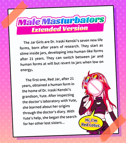 YUU 7 Colors Hidden Canned Masturbator for Male Anime Pussy Masturbation Egg Artificial Vagina Extended Canned Masturbators Toys