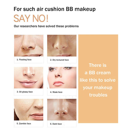 Air Cushion BB Cream Butterfly Powder Puff Moisturizing Foundation Concealer Whitening Oil-control Waterproof Makeup Cosmetics