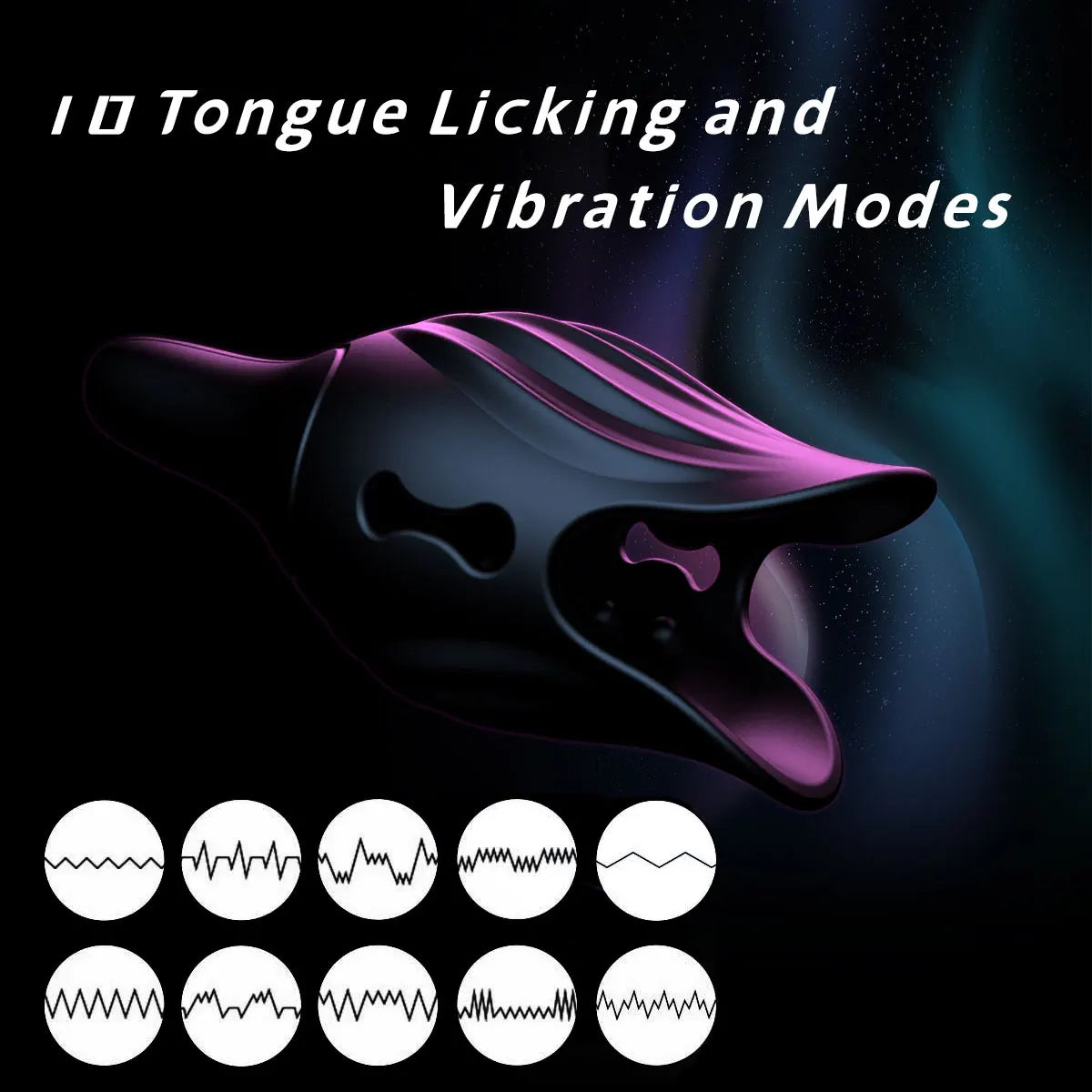 Male Masturbator Penis Vibrator Tongue Licking Climax Delay Trainer Blowjob Stimulate Glans Vibrating Massager Stamina Trainer