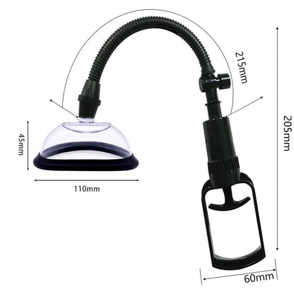 110mm Pussy Pump Vagina Clitoris Sucker Manual Women Breast Massage Nipple Stimulator Enlarge Vacuum Pump Cover Adult Sex Toys