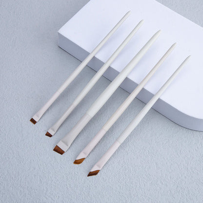 Upgrade Blade Eyeliner Brush Ultra Thin Fine Angle Flat Eyebrow Brush Under The Eye Makeup Brushes Precise Detail Brush white