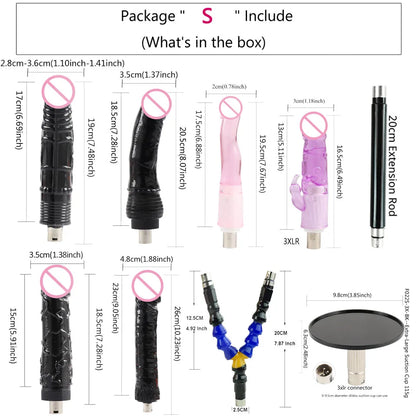 Portable Automatic Sex Machine with Big Dildo for Women Masturbation Pumping Gun for Couple Men Sex Toys