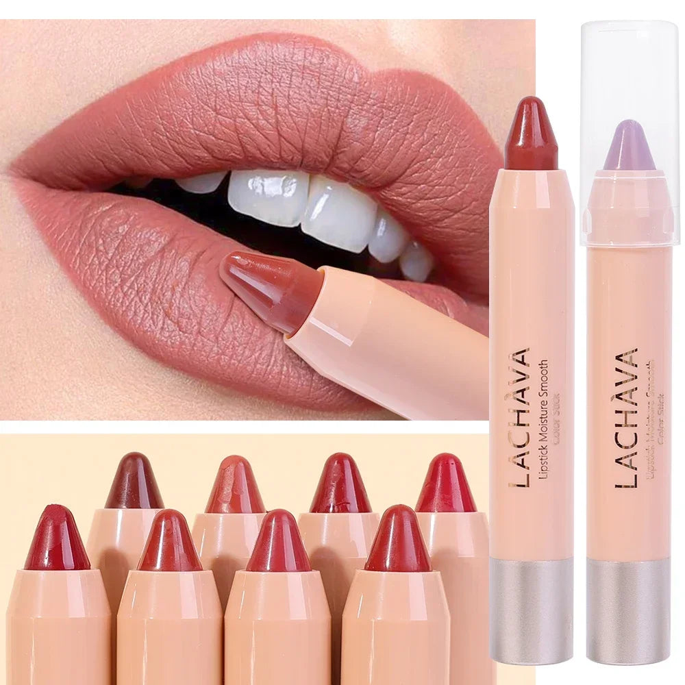 Nude Brown Lipliner Pen Waterproof Sexy Red Matte Contour Tint Lipstick Lasting Non-stick Cup Lipliner Pen Lips Makeup Cosmetic