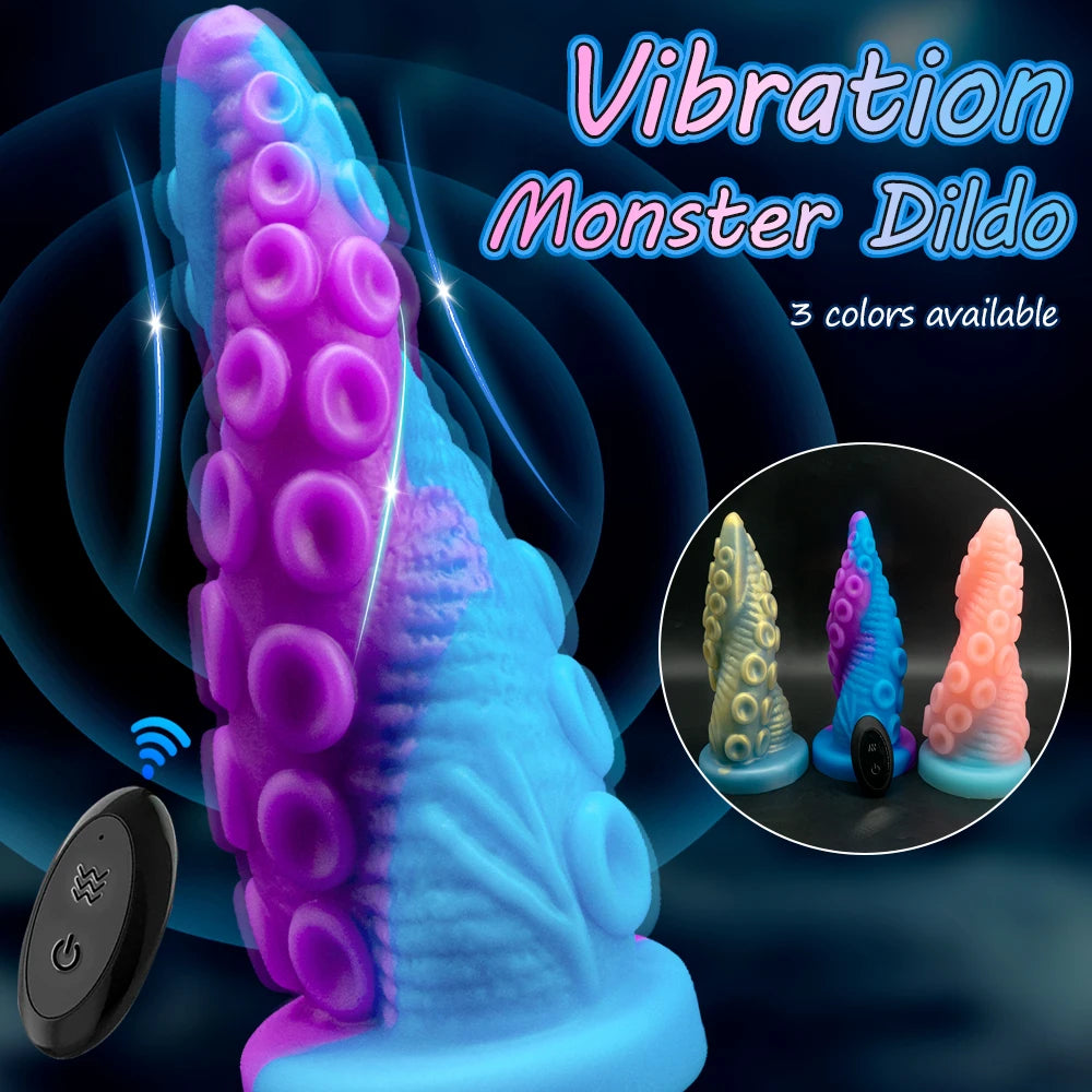 10 Modes Huge Fantasy Dildos Vibrator G-spot Stimulation Monster Thick Anal Penis Vibrator Dildo Female Masturbation Sex Toys