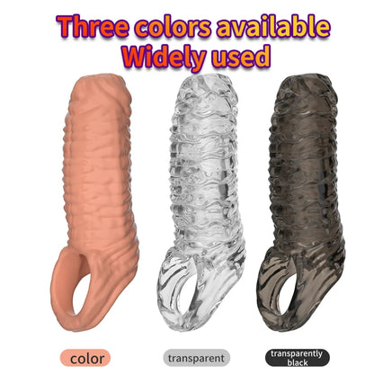 Penis Ring Enlargement Tool Sex Toys for Men Extension Sleeve Cock Ring Adults Products Erotic Couple Sex Shop Penis Extension