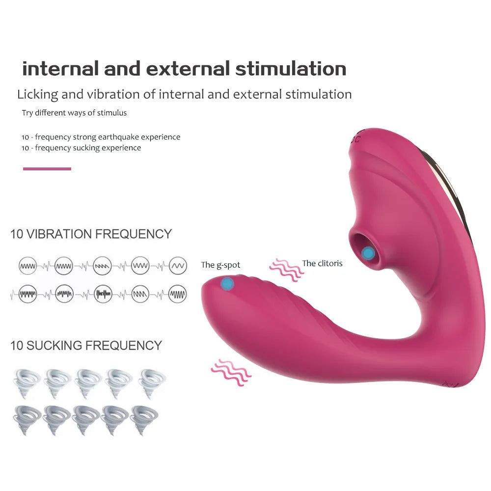 Silicone Vagina Sucking Vibrators 10 Speed Vibrating Oral Sex Clit Sucker Clitoris Stimulator Sex Toys for Woman Masturbation