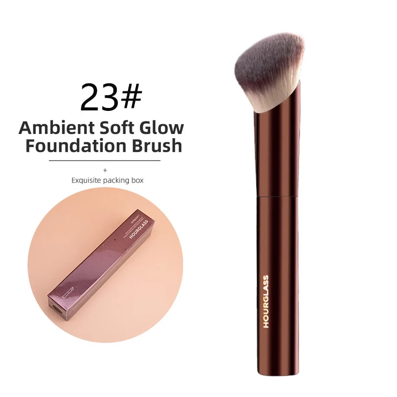 Hourglass Series Powder Foundation Makeup Brush Kabuki Contour Cream Blush Bronzer Make Up Eyeshadow Eyeliner Smudge Brush