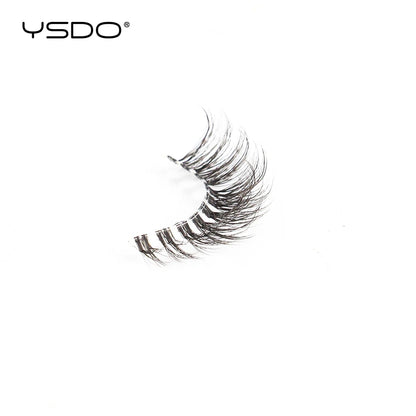 YSDO Natural False Eyelashes 3/6/10 Pairs Wispy Faux 3D Mink Lashes Reusable Fluffy Cat Fake Lashes Extension Makeup Tool Cílios