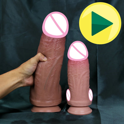 Very Soft  Skin Feel Big Thick Dildo Anal Sex Toy for Man Woman Realistic Silicone Penis Gay Masturbation Cock Suction Cup Dick