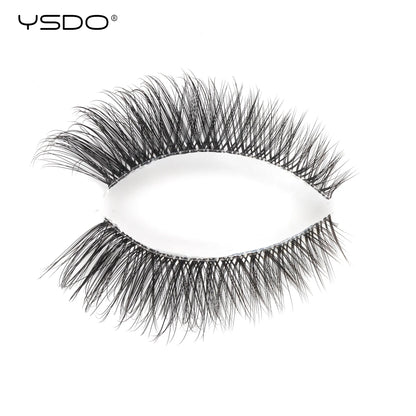 YSDO Natural False Eyelashes 3/6/10 Pairs Wispy Faux 3D Mink Lashes Reusable Fluffy Cat Fake Lashes Extension Makeup Tool Cílios