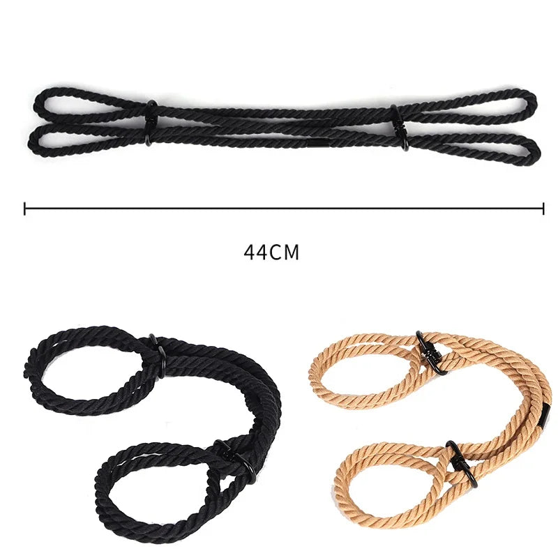 Sexy Rope Handcuffs Soft Wrist Ankle Cuffs BDSM Adult Sex Toys for Couples Bondage Slave Restraints Fetish SM Exotic Accessories