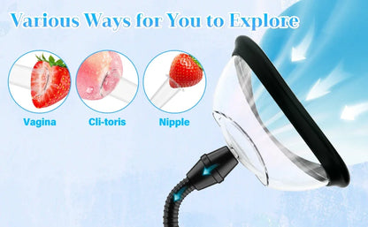 Electric Pussy Pump Vagina Clitoris Sucker Breast Messager for Women Clit Vibrator Remote Nipple Enlarge Vacuum Pump Cover