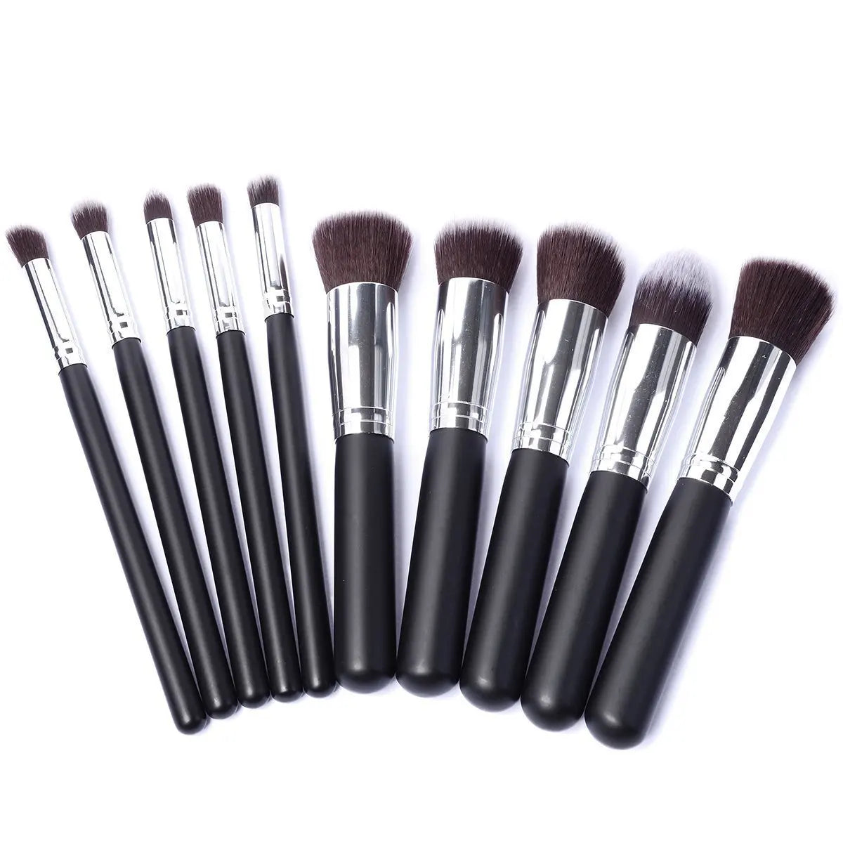 8/10/12 PCS Makeup Brushes Eyeshadow Rouge Liquid Foundation Brushes Mini Cosmetic Tools Professional Soft Synthetic Hair Brush