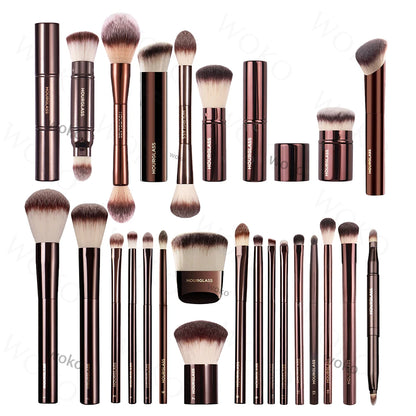 Hourglass Series Powder Foundation Makeup Brush Kabuki Contour Cream Blush Bronzer Make Up Eyeshadow Eyeliner Smudge Brush