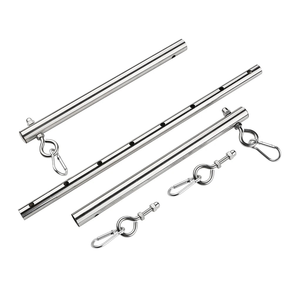 BDSM Bondage Set Stainless Steel Extend Spreader Bar Sex Slave Handcuffs Ankle Cuffs Fetish Restraints Adult Sex Toys for Couple