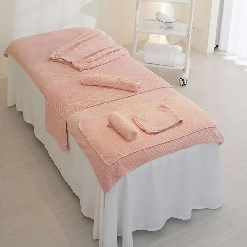 Nano-velvet SPA Dedicated Towel Bed Towel Thickened Beauty Salon Customized Logo Set Bath Hair Towels Strong Absorbent Towel