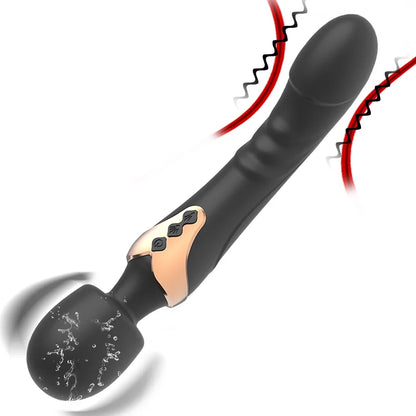 Powerful Dildos Vibrator Dual motor silicone large size Wand G-Spot Massager Sex Toy For Couple Clitoris Stimulator for Adults