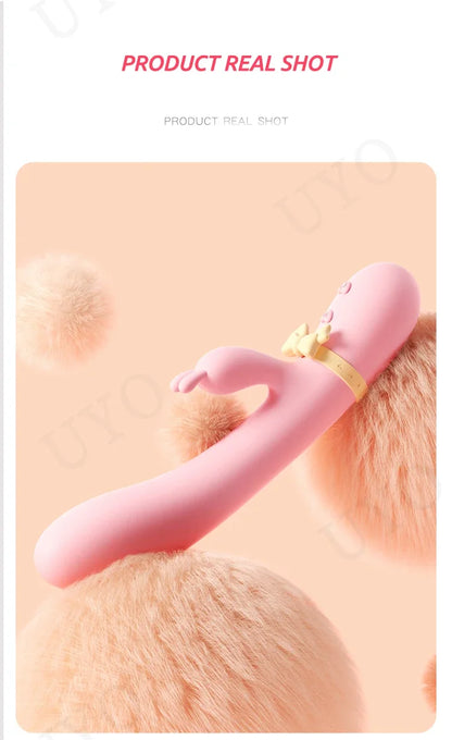 vibrator for woman sex toy Silicone Rabbit Vibrator USB Rechargeable Waterproof G-Spot Stimulating Clitoral Stimulator UYO