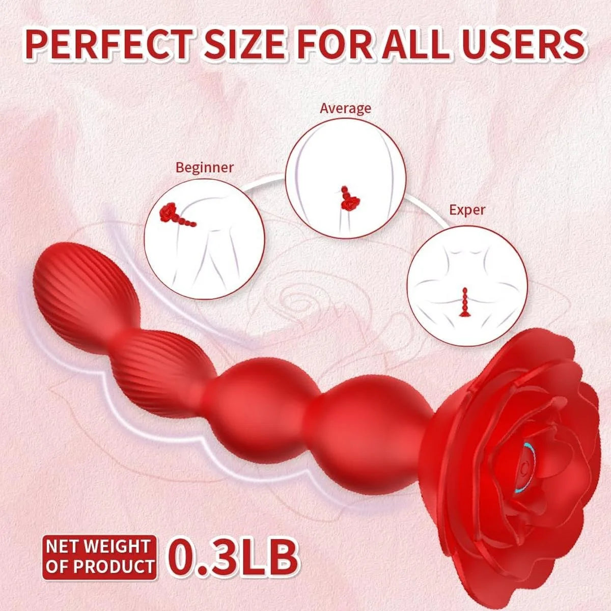 Anal Pull Bead 360° rotating vibrators prostate massager Vaginal Stimulator Rose Remote Control adult sex toys for couples