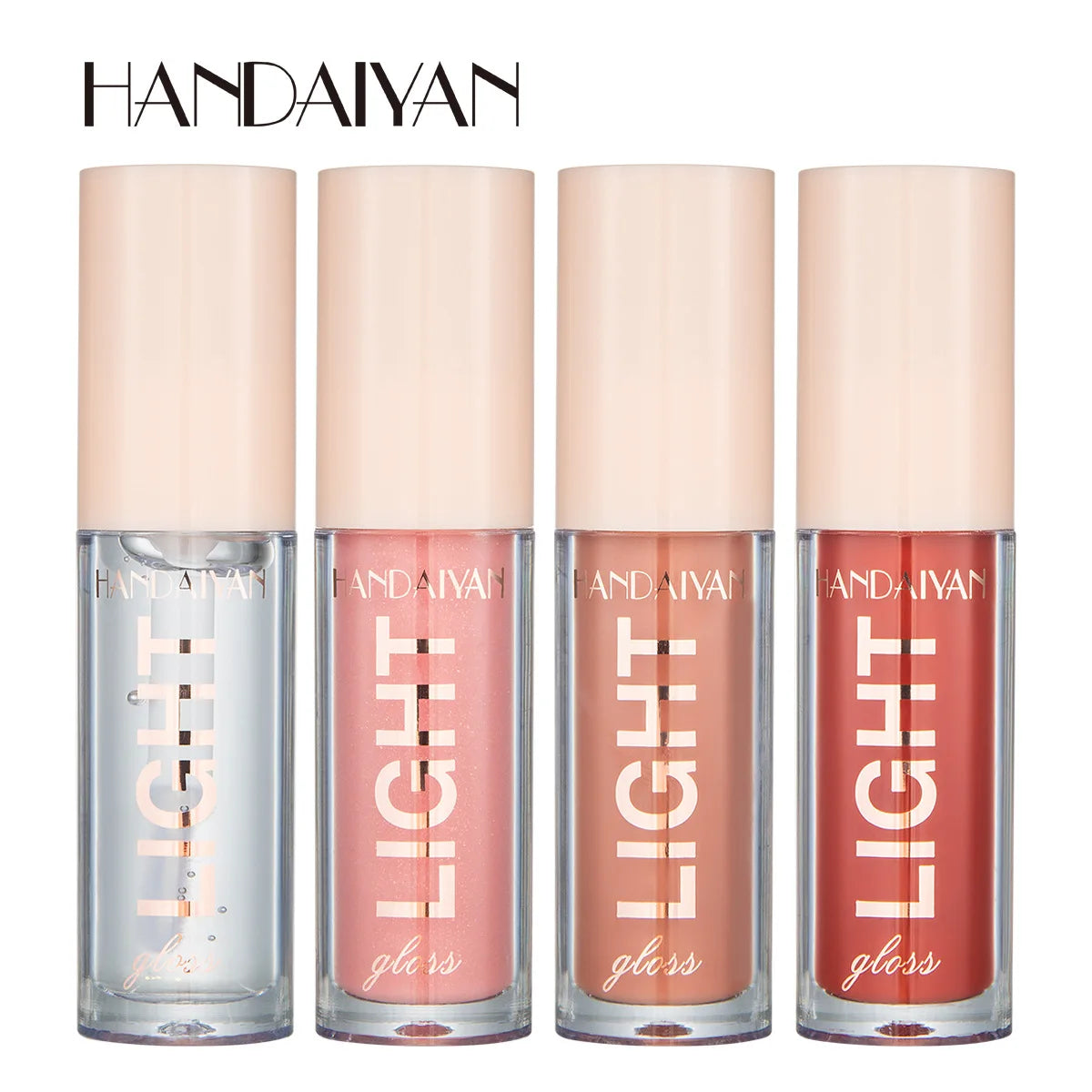 Handaiyan Lip Gloss Sexy Plump Glitter Crystal Jelly Red Nude Lipstick Liquid Waterproof Moisturize Oil Lipgloss Makeup