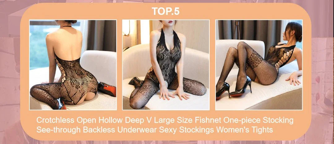 Sexual Woman Lingerie Horny Suit Women Back Night Outfit Women's Bodysuit Deep V lace dress Sexy Bras Erotic Costume Sex Clothes