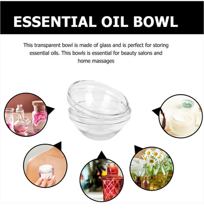 1/3/5pcs Acrylic Face Beauty Mixing Bowl DIY Stirring Bowls Transparent Cosmetic Beauty Tool Home Salon Spa Face Skin Applicator