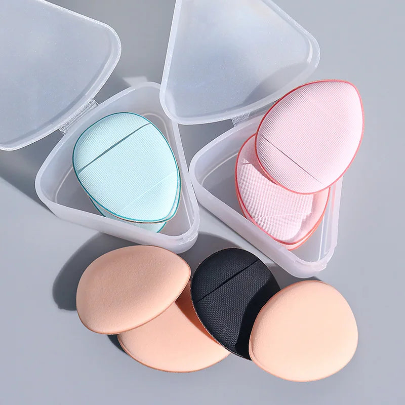 3pcs Mini Size Finger Puff Set Professional Cosmetic Cushion Puff Concealer Foundation Detail Puff Makeup Sponge Beauty Tool