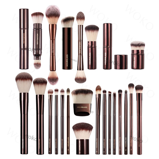 Hourglass Series Powder Foundation Makeup Brush Kabuki Contour Cream Blush Bronzer Make Up Eyeshadow Eyeliner Smudge Brush