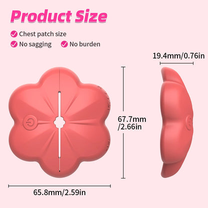 Wireless Remote Nipple Clamps Vibrator Sex Toys for Women Invisible Mini Adjustable Breast Stimulator 10 Mode Adult Pleasure Toy