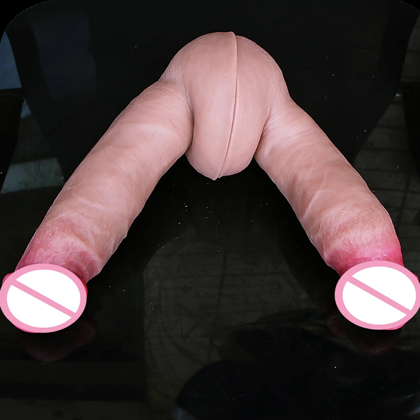 Big Sucker Flesh Realistic Thick Soft Dildo Vaginal Masturbators Silicone Dick Suction Cup Penis Anal Plug Sex Toy for Men Women