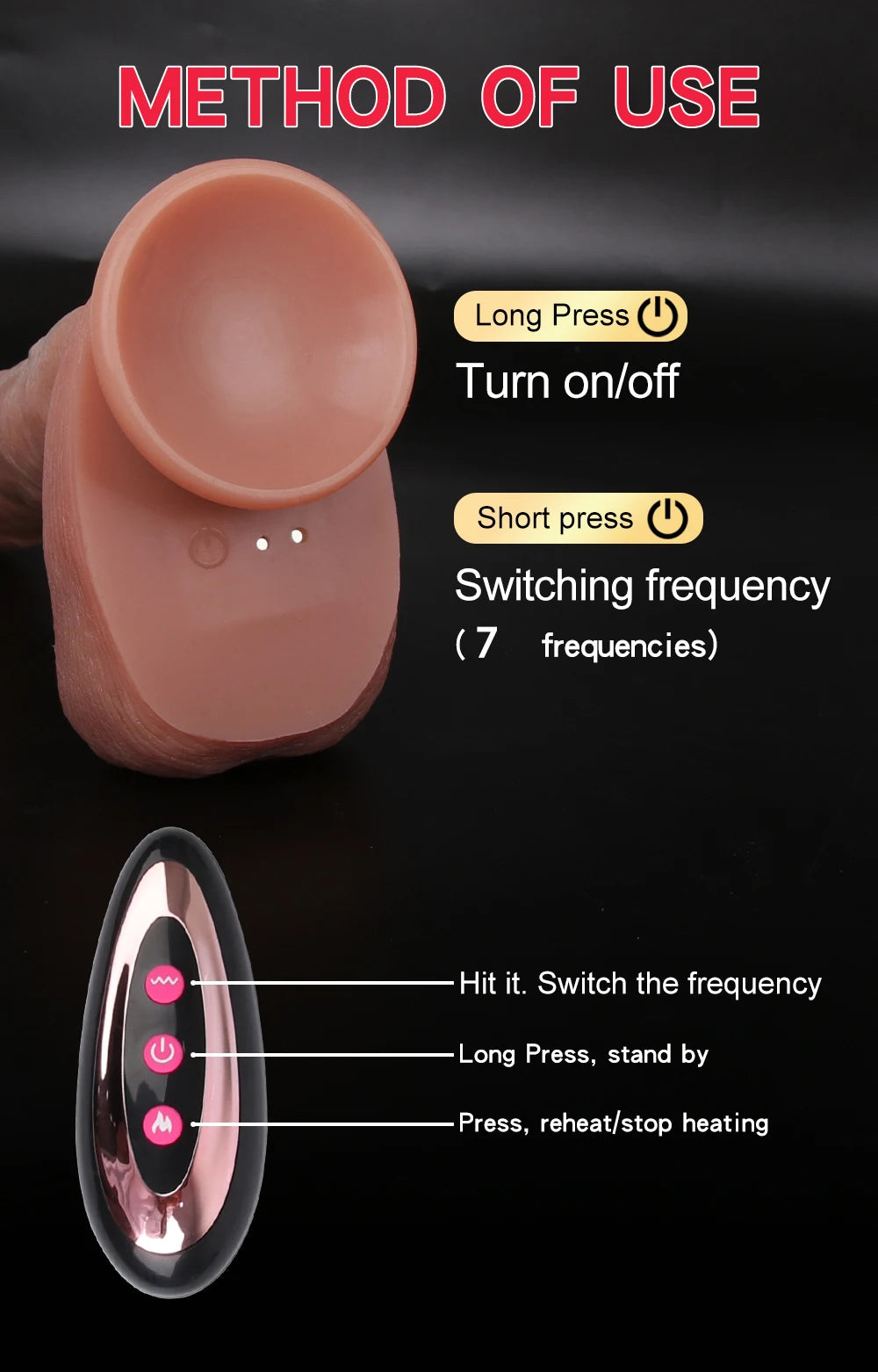 Automatic Thrusting Realistic Telescopic Dildo Remote Control Heating Rotating Machine Funny Adult Sex Toys Vibrator For Women