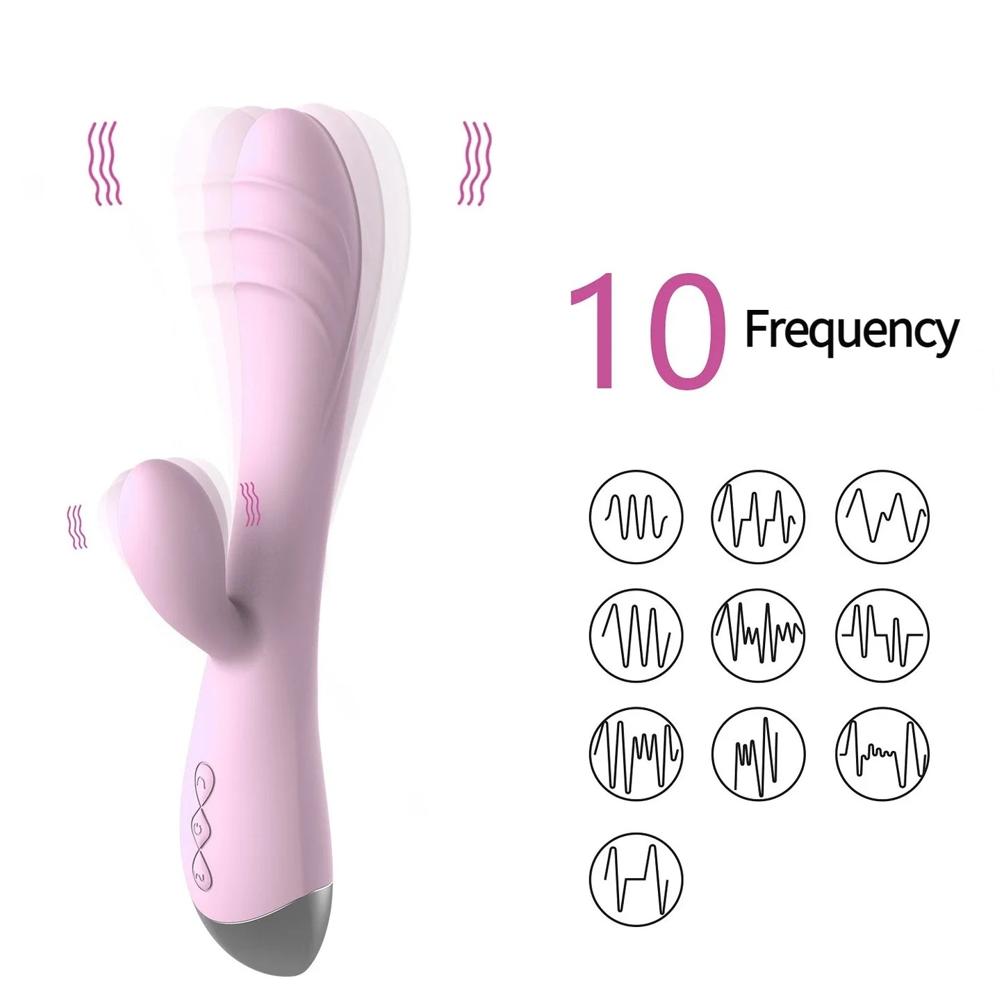 Powerful Dildo Vibrator For Women Handheld G-Spot Clitoris Stimulator Vagina Massager Female Masturbator 10 Mode Adult Sex Toys