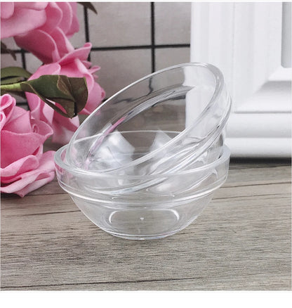 1/3/5pcs Acrylic Face Beauty Mixing Bowl DIY Stirring Bowls Transparent Cosmetic Beauty Tool Home Salon Spa Face Skin Applicator